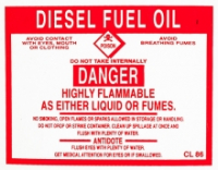 Diesel Danger Label